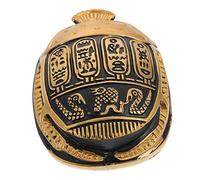 CORHAD Egyptian Scarab Beetle Resin Figurine 7cm Gold Desktop Ornament Ancient Egyptian Sculpture Office Decoration