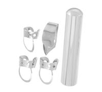 CORHAD Electric Guitar Slide Stick Medium Silver and Design Includes Guitar Thumb Guards Finger Plectrums for Acoustic