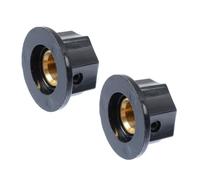 CORHAD Electric Guitar Tone Control Knobs 2pcs Plastic Potentiometer Knob Caps 24mm with Screws Black Replacement Parts for Electric Guitar and Synthesizer Manual Volume Control