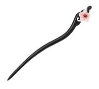 CORHAD Elegant Brown Hair Bun Stick Made of Sturdy Synthetic Material round Shape Timeless Style Hair Fork