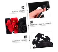 CORHAD Elegant Floral Headband Rose Wreath Garland Headpiece for Women Pregnancy Photo Shoot Wedding Festival Party Hair Accessory Comfortable Healthy Material Bridesmaids and Friends