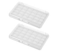 CORHAD Empty Palette Container 2PCS DIY Design Makeup Organizer for Professional Makeup Enthusiasts with AS, ABS, PP Material