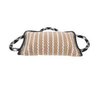 CORHAD Flax Dog Bite Pillow for Training Tug with Tough Texture for Interactive Skill Development Discipline and Focus Suitable for Indoor and Outdoor Puppy Play and Agility Sessions