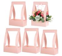 CORHAD Flower Cases Paper 5pcs Creative Chic Design Folding Flower Box for Fresh Flowers Hand-Packaged Gift