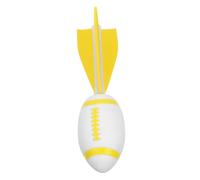 CORHAD Flying Rugby Light up Football Glow in The Dark Floating Football Sports Flyers for Beach Bright Sport White Plastic