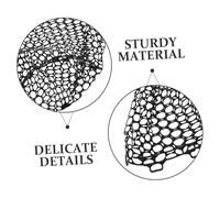 CORHAD Foldable Silicone Fishing Net Replacement Bag Flexible Mesh for Big Fish Catching Rapid Draining Low Maintenance Angling Accessory