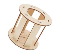 CORHAD Food Dispenser Hay Rack Less Waste Design Comfortable Feeding Wood Rabbit Hay Feeder for Small Animals Chinchillas Rabbits