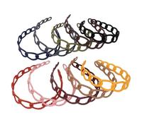 CORHAD Frosted Hair Hoops Easy to Put and Take Made of Sturdy Ps Material 10pcs Simple Wide Headbands Comfortable and Does Not for Women Suitable for Parties and Taking Photos