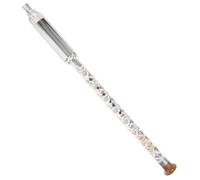 CORHAD G Tuning Vertical Blowing Chinese Bawu Flute with Detachable Design Traditional Ethnic Wind Instrument in Blue and White Porcelain Color Suitable for Beginners and Boys and Girls