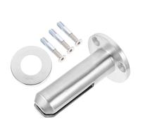 CORHAD Glass Floor Clip Glass Spigots Clip Stainless Steel Silver 6.29x3.93x0.47inch Rust-Resistant Fixing Balustrade and Fittings