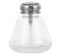 CORHAD Glass Press Bottle for Liquid Storage Compact Portable Empty Dispenser with Pump Design for Nail Polish Remover and Cleaning Easy Operation for Travel and Daily Use