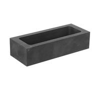 CORHAD Graphite Melting Crucible for Metal Casting 125×50×30mm Small Gold Silver Smelting Dish 1.2kg Jewelry Making Mold with Ingot Groove for Precision Metal Refining