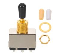 CORHAD Guitar 3 Way Toggle Switch Metal Plastic Toggle Switch with 3 Sealed Spring-loaded Positions, Silver, for Electric Guitar Pickup Switching