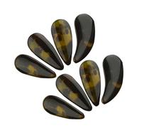 CORHAD Guzheng Finger Picks Celluloid Nail Covers Double-sided Curve Large Size Professional Playing Accessories Fingertip Protectors for Guzheng and Erhu Musicians