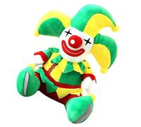 CORHAD Halloween Plush Clown Doll Decorative Soft with Short Plush and PP Cotton Creative Indoor Ornament for Bedroom Living Room Gift
