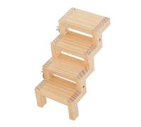 CORHAD Hamster Wooden Climbing Platform Ladder Interactive Z-shaped Resting Activity Space for Small Pets for Guinea Pigs Chinchillas and Rabbits