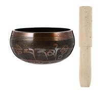 CORHAD Handcrafted 8cm Copper Tibetan Singing Bowl Set with Striker, Meditation and Yoga Sound Therapy Tool, Buddhist Chanting Instrument for Mindfulness and Relaxation