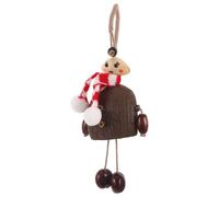 CORHAD Handmade Christmas Bell Doll Hanging Ornaments with Fruit Shell and Cloth, Gentle Rattling Sound, for Festive Christmas Decor and Holiday Party Accessories