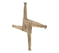 CORHAD Handwoven Irish Straw Cross Tabletop Decoration Religious Home Blessing Symbol for Farmhouse Altar Wall Hanging Traditional Saint S Cultural Heritage Craft