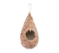 CORHAD Hanging Bird Breeding Nest Artificial Grass-Woven Straw Bird Nest for Home Shop Decoration 9X3X3 Inch Natural Style Birdcage Accessory