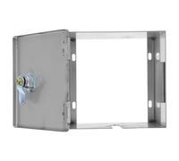 CORHAD Heavy Duty Stainless Steel Single Hole Outlet Cover for 86 Type Wall Switches, Weatherproof and Easy Installation Babyproof Lockable Outlet Lock Box for Home and Industrial Use