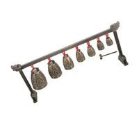 CORHAD Instrument Single-layered Chinese Vintage-style Chime Bell Classic Bell Made of Zinc Alloy Enhancing Rhythm and Focus, for Home or Office Decoration