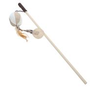 CORHAD Interactive Cat Teaser Stick Engaging Indoor Cat Toy Bell Funny Kitten Playtime Dangler for Promotes Active Self-play and Bonding