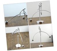 CORHAD Iron Tumbler Desktop Ornament Couple Design Swing Balance Creative Pendulum Motion Science Art Craft for Office Home Decoration