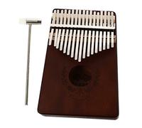CORHAD Key Portable Kalimba Thumb Piano for Beginners Lightweight Finger Instrument Coffee Color Smooth Surface for Easy Playing Music All Ages