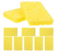 CORHAD Kitchen Cleaning Sponges Non-Scratch Cellulose Multi-Purpose 10pcs Small Dishwashing Wipes Highly Absorbent Reusable Sponges for Kitchen Accessories and Wok for Household Use