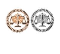 CORHAD Lapel Pins Featuring Scale of Justice Design Vintage 2pcs Lawyer Alloy Promotes Trust and Matches Formal Attire for Men Attorneys in Legal Settings and Courtrooms