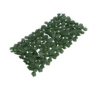 CORHAD Leaf Fence Panel Artificial Leaf Hedge Green Silk Flower Mesh Grid Back with Clasps for Linking, Garden Fence Decor for Balcony Outdoor Decoration