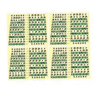 CORHAD Learn Guitar Fast 10pcs Fretboard Sticker Notes Guitar Fretboard Decals for 6-string Guitar