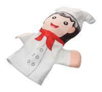 CORHAD Lifelike Chef Hand Puppet for Made with Soft Pp Cotton, Occupation Figure Shape to Communication Skills and Encourage Imaginative Storytelling Activities