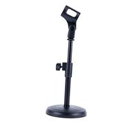 CORHAD Lift Microphone Stand Adjustable Metal Base for Meeting Speech Desktop Microphone Stand Fixing Frame for Live Broadcast and Ktv Use