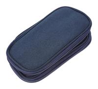 CORHAD Lightweight Resistant Case Double-layer Organizer with Cord Pvc Travel Design, Wear Bag Small Electronics Suitable for Travel Essentials and Gadgets Dark Blue