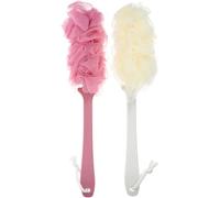 CORHAD Long Handle Back Scrubber 2pcs, Comfortable Texture, Special Craftsmanship, Body Bath Brush for Shower, Made of Sturdy PP and PE, Perfect for Shower Use