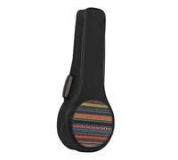 CORHAD Mandolin Case Portable Carrying Bag, Thickened Nylon and Sponge, Adjustable Straps, Large Capacity Shoulder Bag for Travel, Black Fashion Pouch