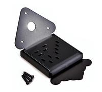 CORHAD Mandolin Tailpiece Triangle Tailpiece Metal Construction Mandolin Parts Black Improve Tone Sustain