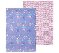 CORHAD Mermaid Ocean Themed Wrapping Paper 2 Sheets DIY Wrap for Birthday Party Beach Hawaiian Underwater World Packaging Craft Supplies