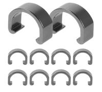 CORHAD Metal Cable Clamp 10pcs Aluminum Bicycle C Clips for Brake and Shift Cable Tube Fixation Easy Installation for Road Bikes and Long-Distance Cycling