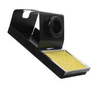 CORHAD Metal Soldering Iron Stand with Sponge, Universal Soldering Pen Organizer Featuring Stable Support and Eight Top Holes, Suitable for Wood Burning Pen and Screwdrivers in Outdoor