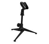 CORHAD Mic Stand Home Office Desktop Microphone Tripod Stand Adjustable Mic Holder Clip for Podcast Use