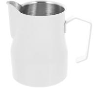 CORHAD Milk Frother Pitcher with Comfortable Handle Stainless Steel Lightweight 350ml for Home and Restaurants Coffee Making Cup