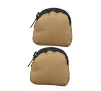 CORHAD Mini Coin Purse and Small Money Pouch Set, Zippered Mud Color Utility Wallet with Card Holder and Key Storage, Portable Waist Bag for Men and Women, Convenient Phone Belt Holder Organizer