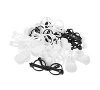 CORHAD Mini Doll Shoes and Eyeglasses for Figures Realistic Plastic Accessories with Secure Fit White Shoes and Black White Glasses for Dollhouse Crafts Parties and Collectible Displays