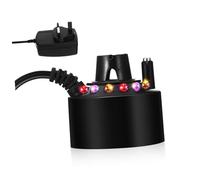 CORHAD Mini Fog Maker with UK Plug Submersible Mist Maker for Garden Ponds Ultrasonic Fogger with LED Lights Safe and Fog Machine for Outdoor and Indoor Water Features