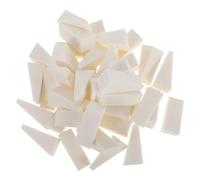 CORHAD Mini Triangle Cosmetic Sponges with Even Blending 40pcs Multipurpose Sponge Beige Triangular Makeup Applicators for Foundation and Nail Art on The Go Touchups