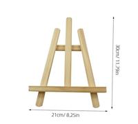 CORHAD Mini Wooden Tripod Easel Stand for Photo Frames and Paintings Lightweight Art Display Holder for Cards Smartphones Menus Portable Tabletop Bracket for Artwork Showcase
