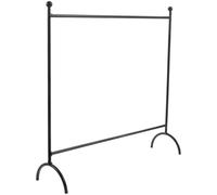 CORHAD Miniature Doll Garment Rack Metal Clothes Hanger Stand Black Iron Art Doll Coat Rack 24x24.5cm for Dollhouse Accessories